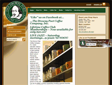 Tablet Screenshot of drowsypoetcoffee.com